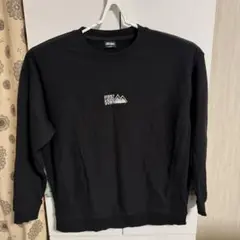 FIRST DOWN ブラック スウェット L