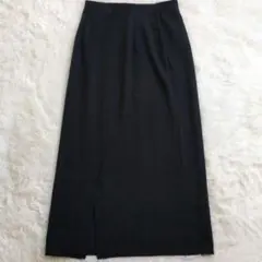 UNIQLO　ユニクロ　ストレッチダブルフェイスナロースカート　М　ブラック