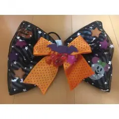 【ほぼ未使用】ディズニー  ハロウィン  リボン  ヘアゴム