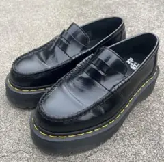 極美品 Dr.Martens PENTON QUAD 厚底 ローファー 黒 38 - メルカリ