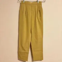 マスタードカジュアルパンツ ハイウエスト