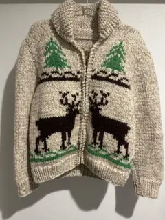 子供服、ジップアップニットセーター、アイボリー