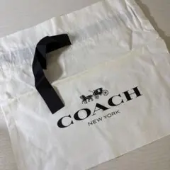 COACH ロゴ入りキャンバスバッグ　巾着 化粧ポーチ