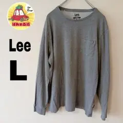 USA古着 Lee ロンT　ロングTシャツ　L グレー　長袖Tシャツのサムネイル