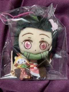 新品未使用タグ付き　鬼滅の刃　ラスカルコラボ　竈門禰豆子　ねずこ　ぬいぐるみ