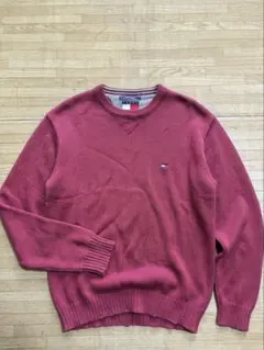 Tommy Hilfigerトミー ヒルフィガー Vガゼット ニット サイズXL