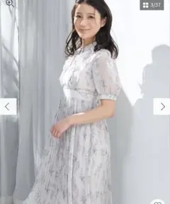 【新品未使用タグ付き】マーキュリーデュオ 花柄プリーツワンピース Mサイズ