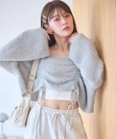 「one after another NICE CLAUP」 長袖ニット