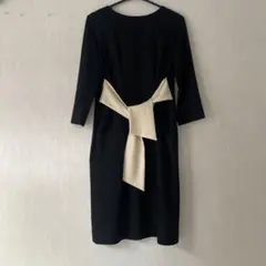 STRAWBERRY-FIELDS 黒 リボン付き ワンピース