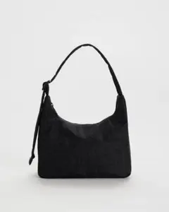 "BAGGU" ミニ ナイロン ショルダーバッグ　ブラック　ハンドバッグ　新品のサムネイル