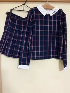 美品　ピンクラテ　セットアップ　ネイビー　160 Sサイズ