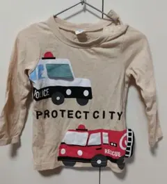 CHEEK ROOM 長袖Tシャツ 90cm 働く車のサムネイル
