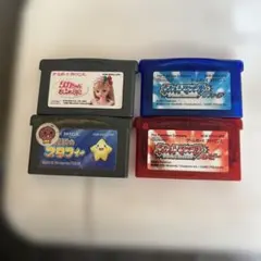 ゲームボーイアドバンス 4本セット ポケットモンスター サファイア ルビー