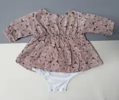 【earth music&ecology】花柄ロンパース