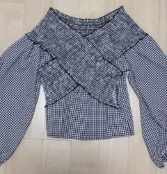 イング ギンガムチェック トップス
