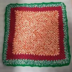 ハンドメイド かぎ針編み 座布団置きカバー