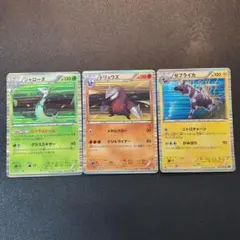 【pokémon】ジャローダ ドリュウズ ゼブライカ BW1