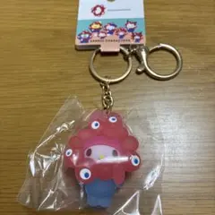 ミャクミャク　なりきり立体クリアカラーキーホルダー　マイメロディ