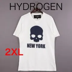 HYDROGEN スカルプリント Tシャツ XL ホワイト - メルカリ