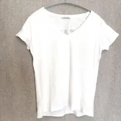 美品✦ZARA TRF ロゴTシャツ ゆったりS 白ホワイト チア/スポーツのサムネイル