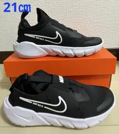 ②新品ナイキNIKE☆フレックスランナー21㎝ブラック/ホワイトフォト002