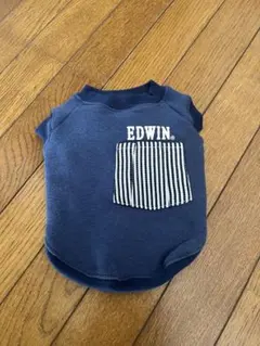 EDWIN ネイビー スウェット犬服のサムネイル