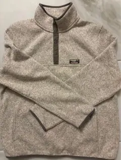 LL.Bean ハーフジップスウェット グレー系 セーター プルオーバー メンズ
