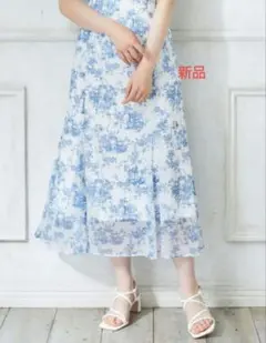未使用 新品 INGNI 花柄 BACKレースアップ マーメイドスカートのサムネイル