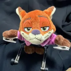 ディズニーランド　ズートピア2 ニック　くっつき 肩のせぬいぐるみ