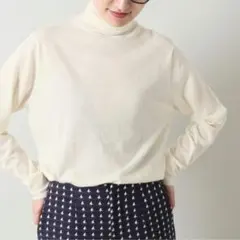 リブタートルネック ニット