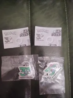 【ポケモン30周年】メタルチャームマスコット めじるしアクセサリー 2種セット