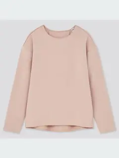 UNIQLO ストレッチダブルフェイスプルオーバー（長袖）のサムネイル