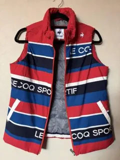 LE COQ SPORTIF ストライプ ベストとスカートセットアップ