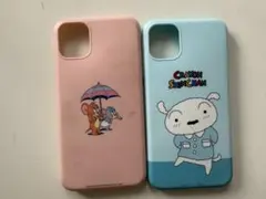 iPhoneケース トムとジェリー クレヨンしんちゃん 2点セット