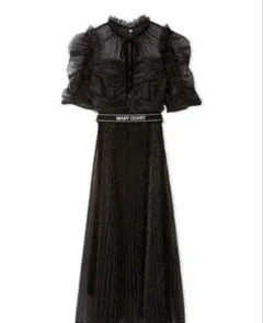 【LILY BROWN×MARY QUANT】ベルト付きドットチュールドレス 1