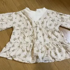 プティマイン　花柄トップス　90
