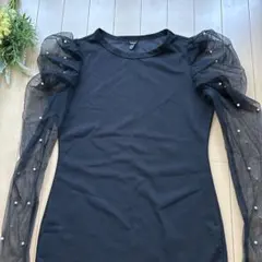 【SHEIN】レディース ミニワンピース ブラック S
