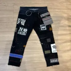 ハンドメイド　クラストパンツ　sedition等バンドパッチおまけ付き クラストパンツ おまけ付き | centipede