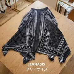 JEANASIS ジーナシス アシンメトリースカート ドット　 総ゴムのサムネイル