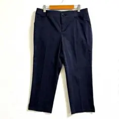 エンスウィート　レディースパンツ　ネイビー　M ストレートレッグ 7分丈