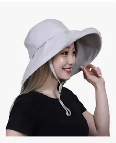 UVカット　帽子 日除け帽子 吸汗速乾　つば広 ハット 小顔効果 日焼け防止