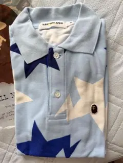 A BATHING APE 名古屋店舗カラー！スターポロシャツ M 新品のサムネイル