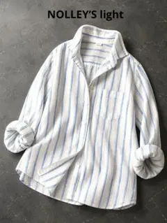 【45R umi】YUKI COTTON 100%シャツ　サイズ4 45rpm 45R(45rpm) yuki cotton ストライプ シャツ 日本製 刺し子 - メルカリ