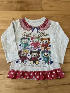 女の子　長袖カットソー　ロンT 100サイズ　くま