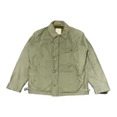 【L】80s U.S.NAVY A-2 デッキ ジャケット ミリタリー 米軍実物