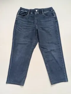 ダークブルー ストレートデニムパンツ　大きいサイズ　3L