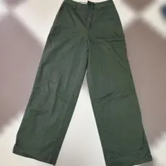 UNIQLO ユニクロ　ワイドパンツ　オリーブ