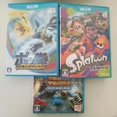 Wiiuソフト3枚セット　スプラトゥーン　ポッ拳　TANKTANKTANK