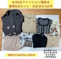 2026★ファッション福袋★豪華9点セット‼️春夏秋冬ギャル服まとめ売りおまけ2点