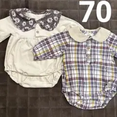 ベビーロンパース70 まとめ売り　ペアマノン　美品